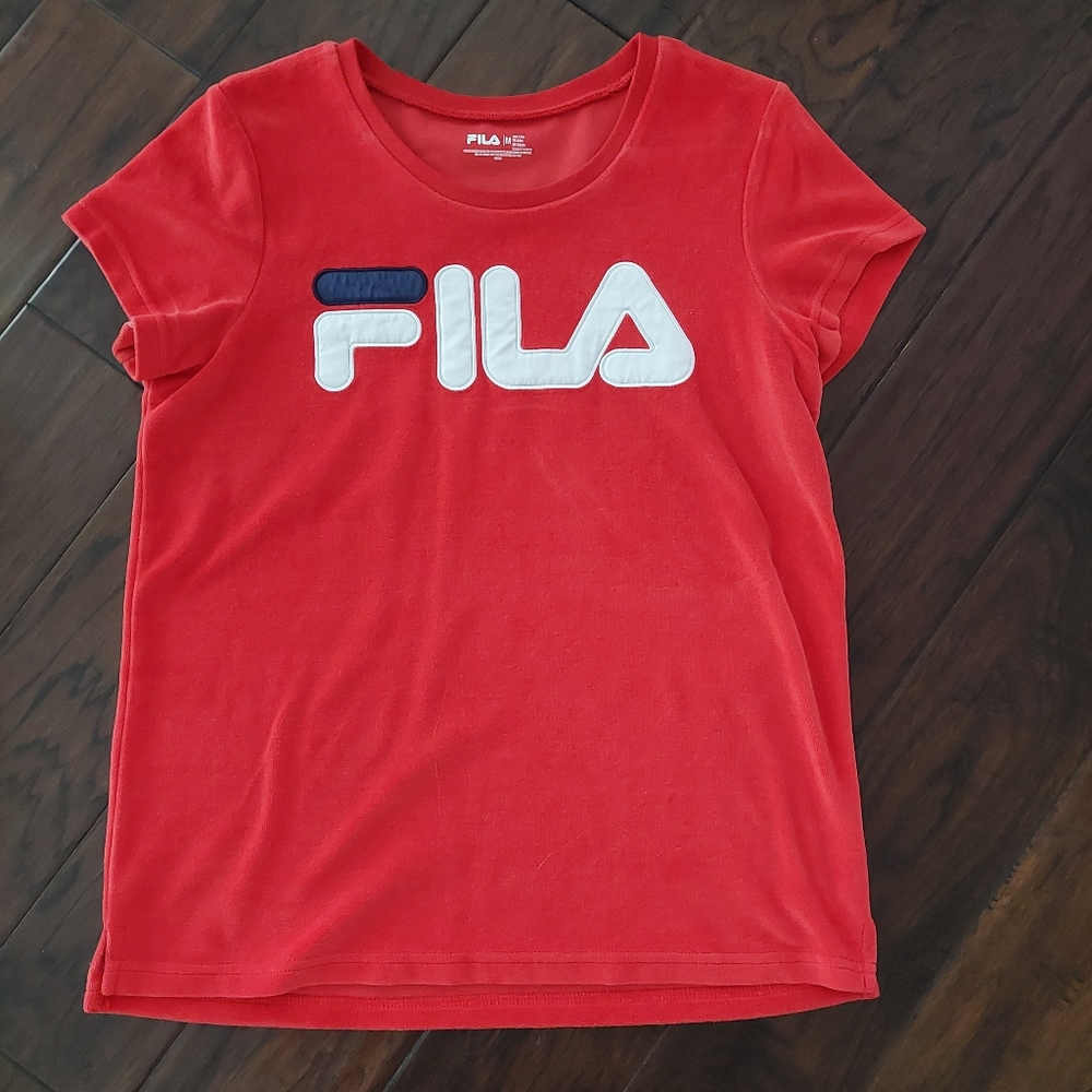 FILA Short Sleeve Velour T-shirt